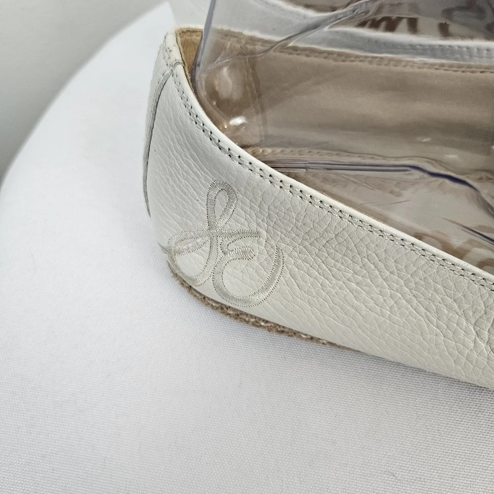 Sam Edelman Everie Leather Logo Espadrille Loafers Size 9M